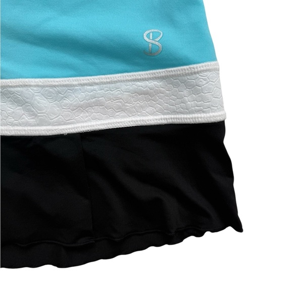 New Sofiabella Blue and Black Sleeveless Mini Dress Size Small - Picture 4 of 8